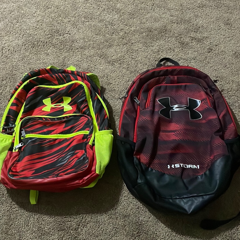 (2) Under Armour backpacks